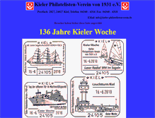 Tablet Screenshot of kieler-philatelistenverein.de